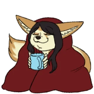 ❤-Avery Fennec, Telegram Sticker
