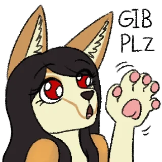 ✋-Avery Fennec, Telegram Sticker