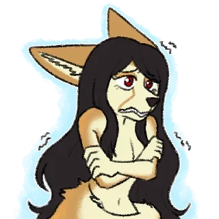 ❄️-Avery Fennec, Telegram Sticker