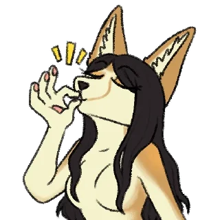 👌-Avery Fennec, Telegram Sticker