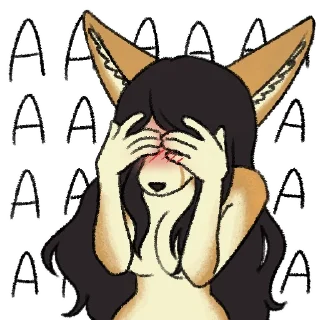 😳-Avery Fennec, Telegram Sticker