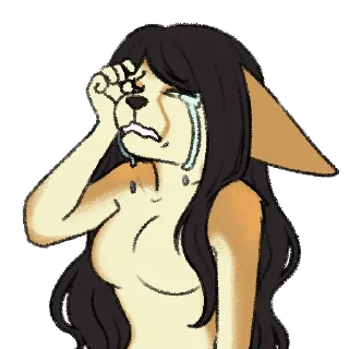 😢-Avery Fennec, Telegram Sticker