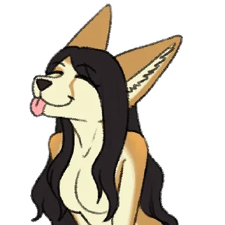 👅-Avery Fennec, Telegram Sticker