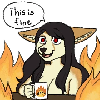 🥲-Avery Fennec, Telegram Sticker