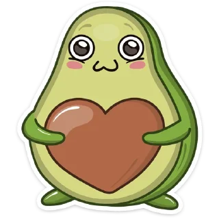❤️-Авокадик, Telegram Sticker