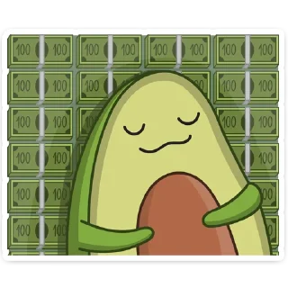 💸-Авокадик, Telegram Sticker