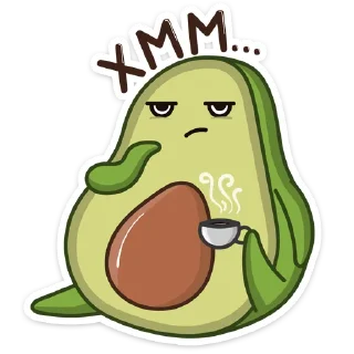 🤔-Авокадик, Telegram Sticker