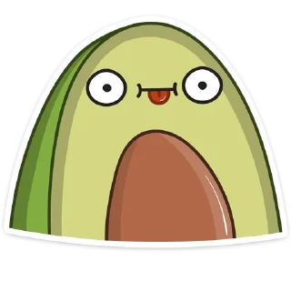 😋-Авокадик, Telegram Sticker
