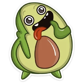 😋-Авокадик, Telegram Sticker