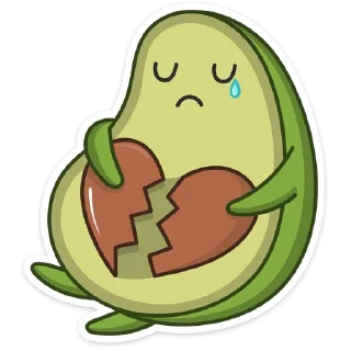 💔-Авокадик, Telegram Sticker