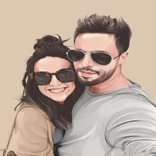 👩‍❤️‍💋‍👨-Awesome Stickers, Telegram Sticker