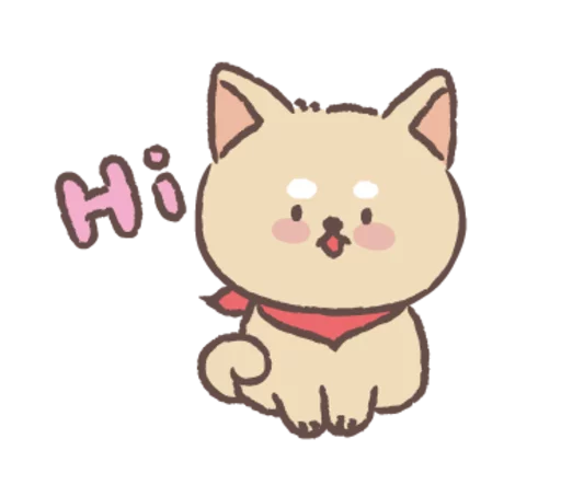 Baby shiba 'Bubu ' @tikelku, telegram sticker