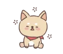 😫-Baby shiba 'Bubu ' @tikelku, Telegram Sticker