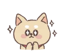 🙏-Baby shiba 'Bubu ' @tikelku, Telegram Sticker