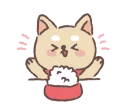 🍚-Baby shiba 'Bubu ' @tikelku, Telegram Sticker