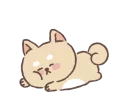😪-Baby shiba 'Bubu ' @tikelku, Telegram Sticker