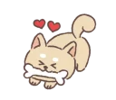 🍖-Baby shiba 'Bubu ' @tikelku, Telegram Sticker