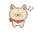 ❓-Baby shiba 'Bubu ' @tikelku, Telegram Sticker