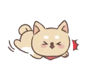 😣-Baby shiba 'Bubu ' @tikelku, Telegram Sticker