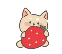🍓-Baby shiba 'Bubu ' @tikelku, Telegram Sticker