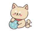 😕-Baby shiba 'Bubu ' @tikelku, Telegram Sticker