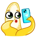 😳-Banana, Telegram Sticker