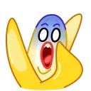 😱-Banana, Telegram Sticker
