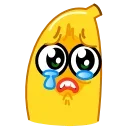 😢-Banana, Telegram Sticker