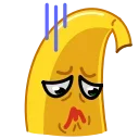 😔-Banana, Telegram Sticker