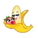 😘-Banana, Telegram Sticker
