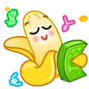 🤑-Banana, Telegram Sticker