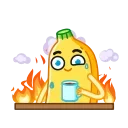 😬-Banana, Telegram Sticker