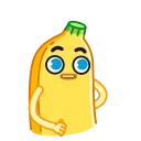 🤩-Banana, Telegram Sticker
