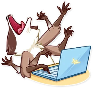😫-Bandit Raccoon, Telegram Sticker