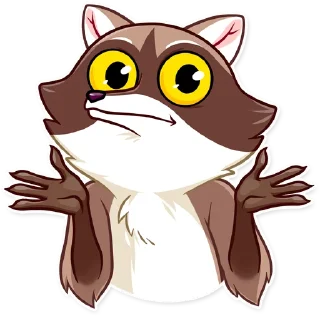 🤷‍♂️-Bandit Raccoon, Telegram Sticker