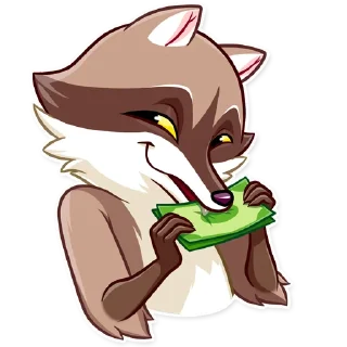 😏-Bandit Raccoon, Telegram Sticker