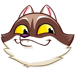🌚-Bandit Raccoon, Telegram Sticker