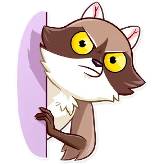 😠-Bandit Raccoon, Telegram Sticker
