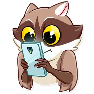 😶-Bandit Raccoon, Telegram Sticker