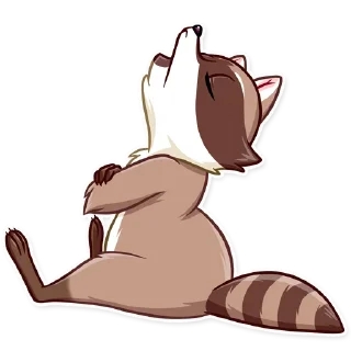 🙄-Bandit Raccoon, Telegram Sticker