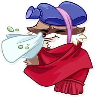 🤧-Bandit Raccoon, Telegram Sticker