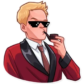 🚬-Barney Stinson, Telegram Sticker