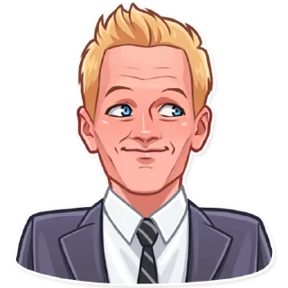 🌚-Barney Stinson, Telegram Sticker