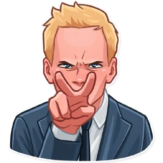 😑-Barney Stinson, Telegram Sticker