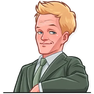 😏-Barney Stinson, Telegram Sticker