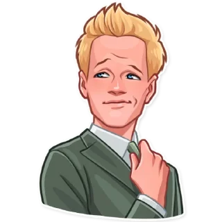 😏-Barney Stinson, Telegram Sticker