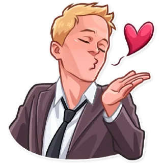 😘-Barney Stinson, Telegram Sticker