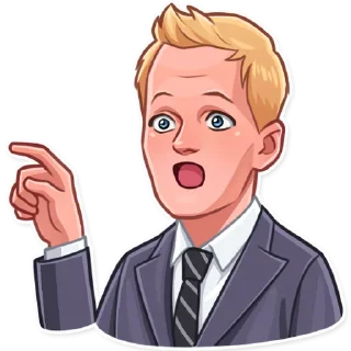 😮-Barney Stinson, Telegram Sticker