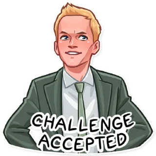 🤩-Barney Stinson, Telegram Sticker