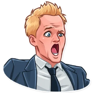 😨-Barney Stinson, Telegram Sticker